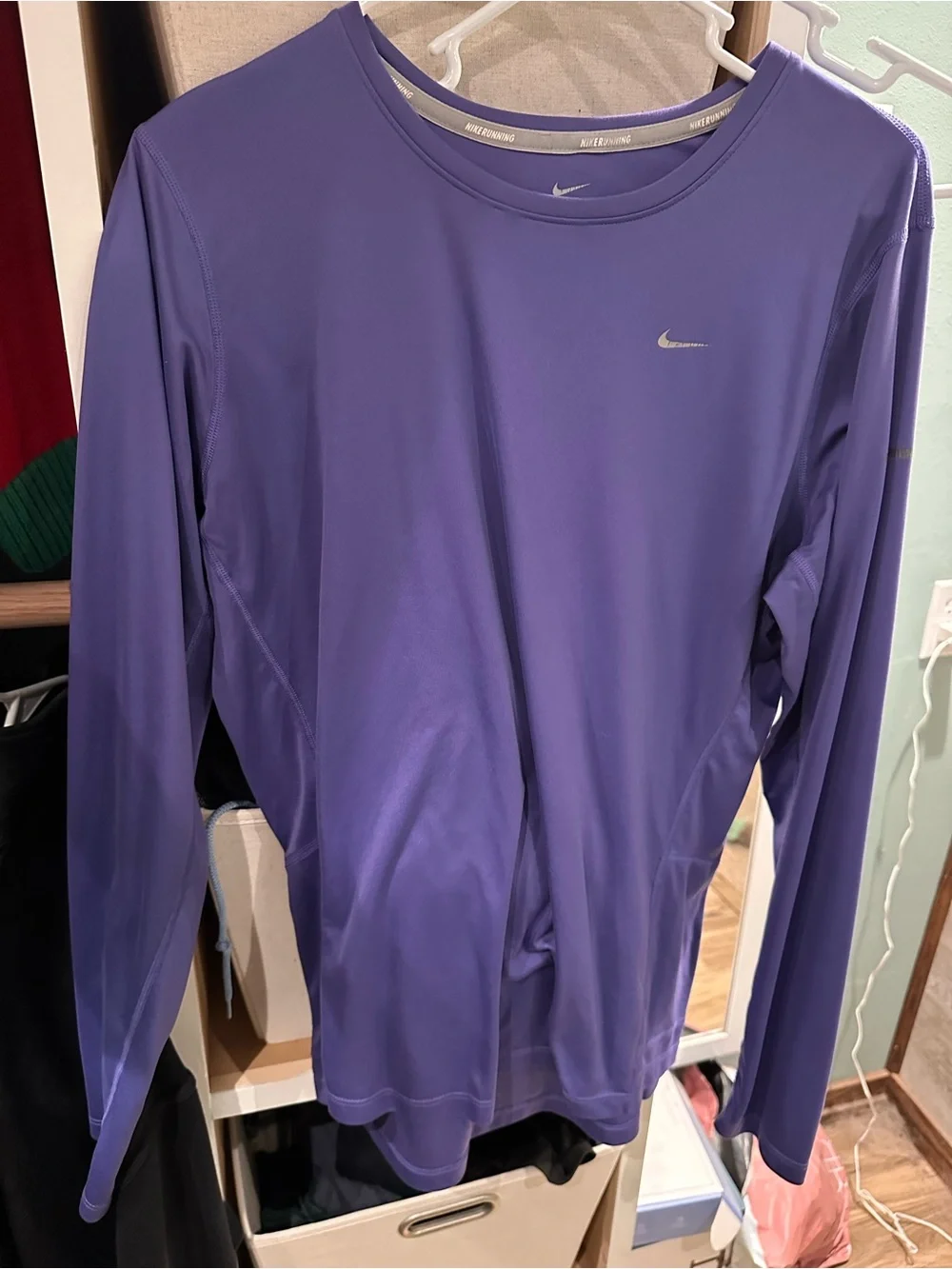 Nike Black Dri-FIT Long Sleeve Running Shirt